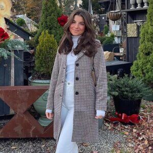 Abercrombie & Fitch Wool-Blend Dad Coat